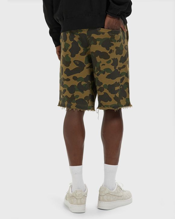 1ST CAMO HEAVY WASHED RELAXED FIT SWEAT SHORTS
