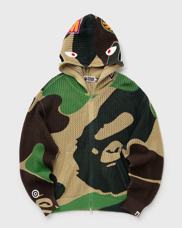 ABC CAMO CROCHET SHARK RELAXED FIT FULL ZIP HOODIE