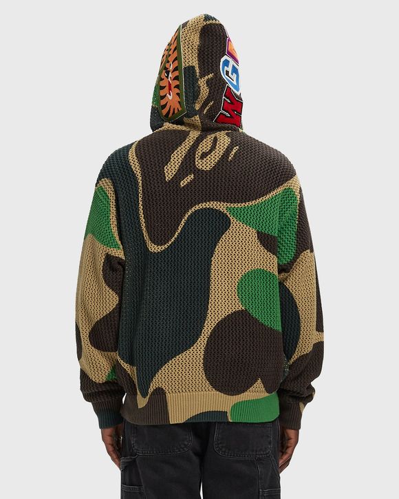 ABC CAMO CROCHET SHARK RELAXED FIT FULL ZIP HOODIE