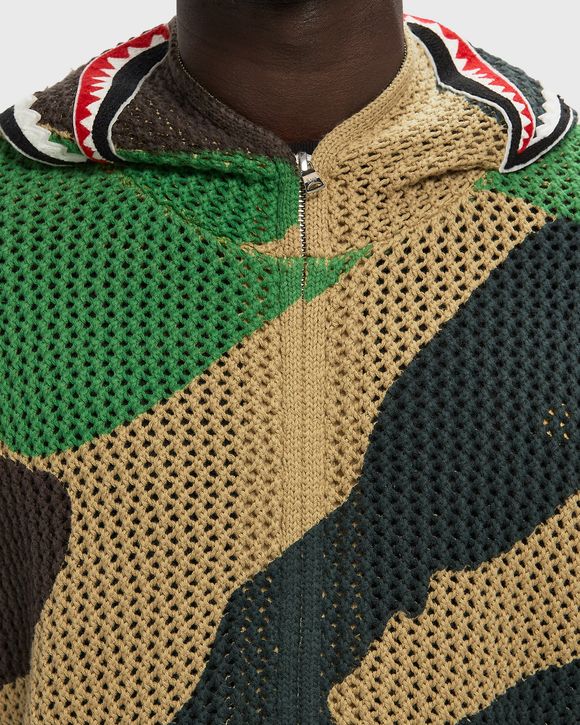 ABC CAMO CROCHET SHARK RELAXED FIT FULL ZIP HOODIE