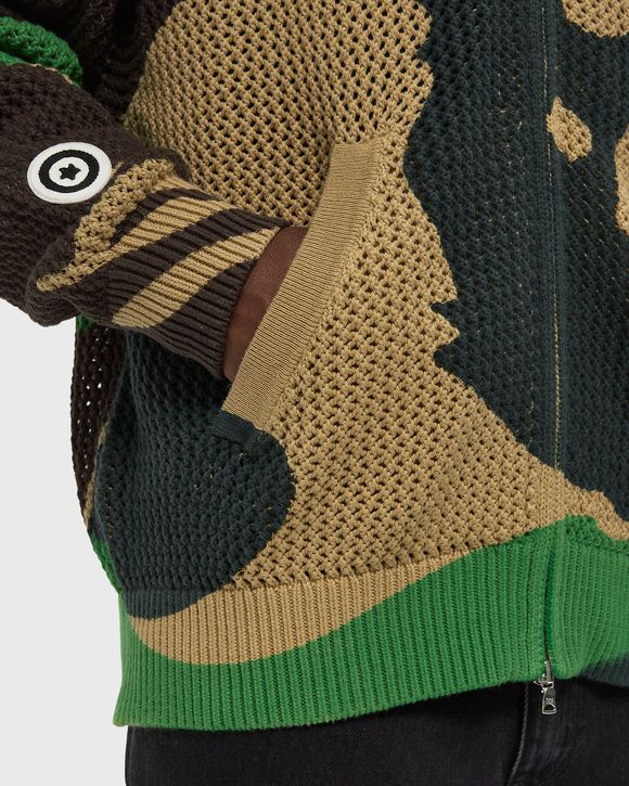 ABC CAMO CROCHET SHARK RELAXED FIT FULL ZIP HOODIE