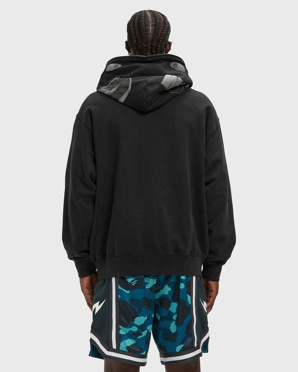 GARMENT DYE SHARK RELAXED FIT FULL ZIP HOODIE