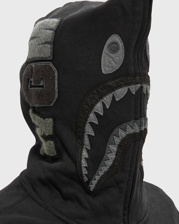 GARMENT DYE SHARK RELAXED FIT FULL ZIP HOODIE