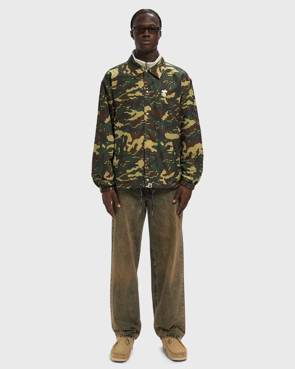 GLITCH WOODLAND CAMO COACH JACKET