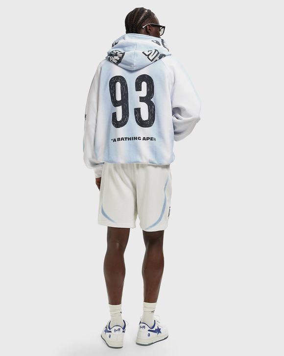 HAND DRAW FOOTBALL SHARK RELAXED FIT FULL ZIP HOODIE
