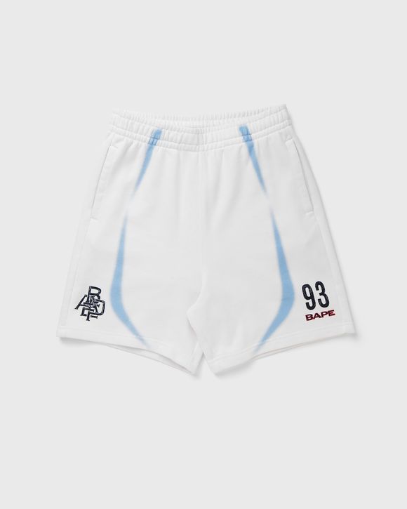HEAVY WASH HAND DRAW FOOTBALL LOGO RELAXED FIT SWEAT SHORTS