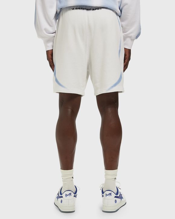 HEAVY WASH HAND DRAW FOOTBALL LOGO RELAXED FIT SWEAT SHORTS