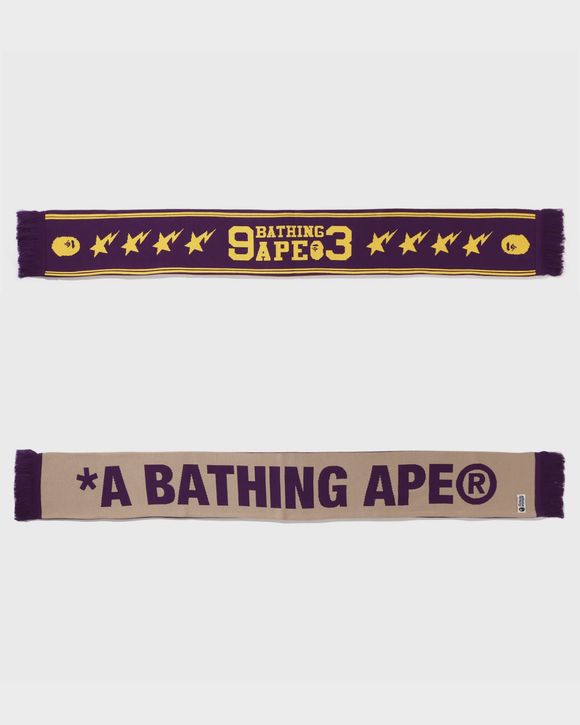 JACQUARD BAPE LOGO LONG SCARF