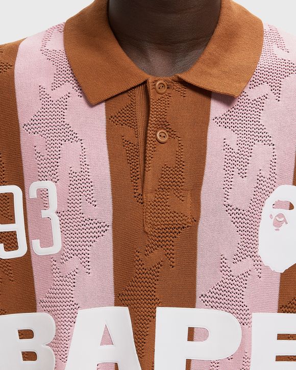 STA STRIPE PATTERN JACQUARDULTI LOGO RELAXED FIT LS TEE