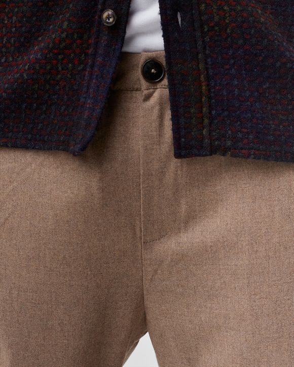 ELASTICATED WIDE TROUSERS
