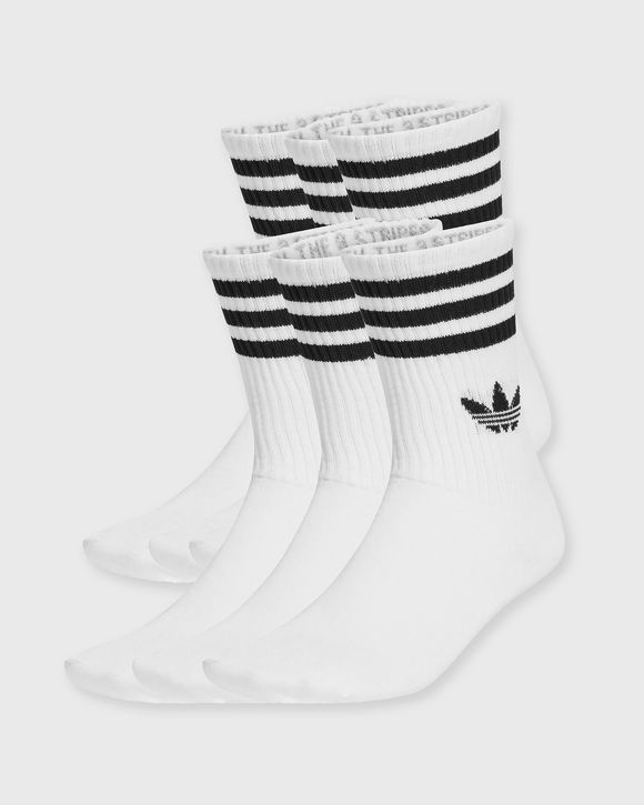 3 STRIPES CREW SOCKS 6 PAIRS