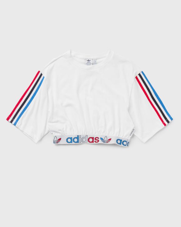 ADICOLOR PRIMEBLUE TRICOLOR CROPPED TEE