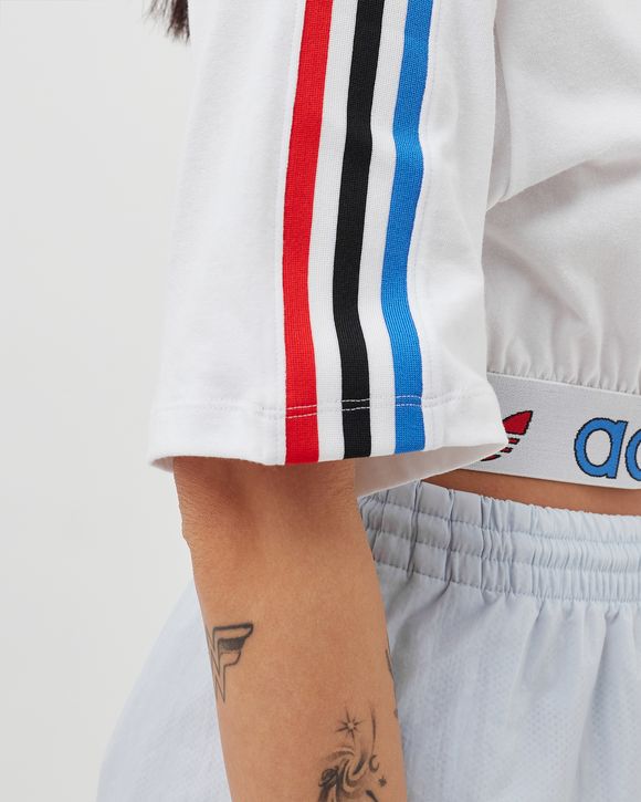 ADICOLOR PRIMEBLUE TRICOLOR CROPPED TEE