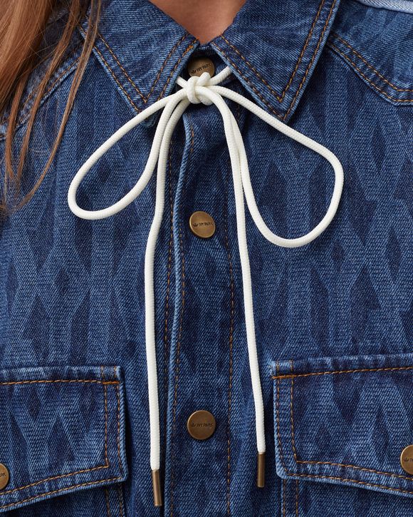 ADIDAS X Ivy Park Monogram Denim Shirt