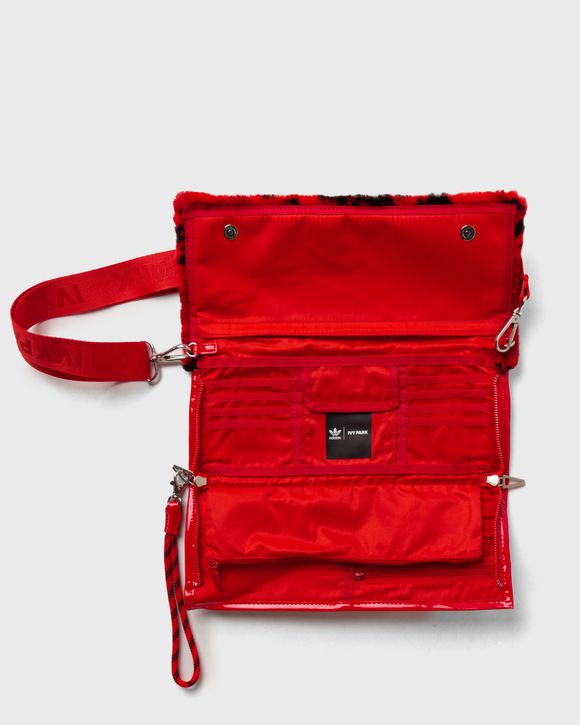 ADIDAS X IVY PARK PRINTED FUR ENVELOPE CLUTCH
