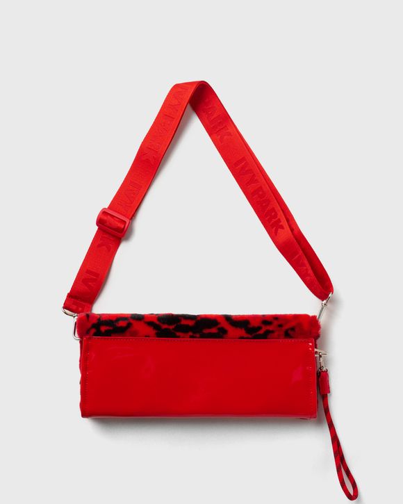 ADIDAS X IVY PARK PRINTED FUR ENVELOPE CLUTCH