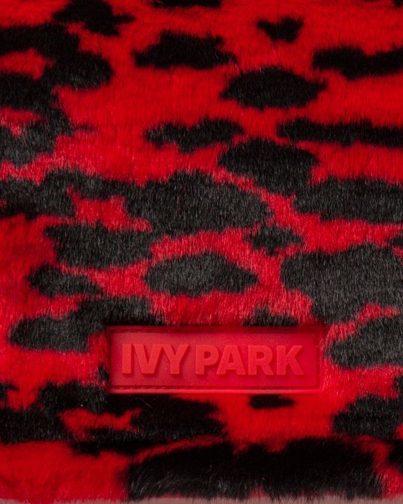 ADIDAS X IVY PARK PRINTED FUR ENVELOPE CLUTCH