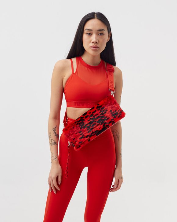 ADIDAS X IVY PARK PRINTED FUR ENVELOPE CLUTCH