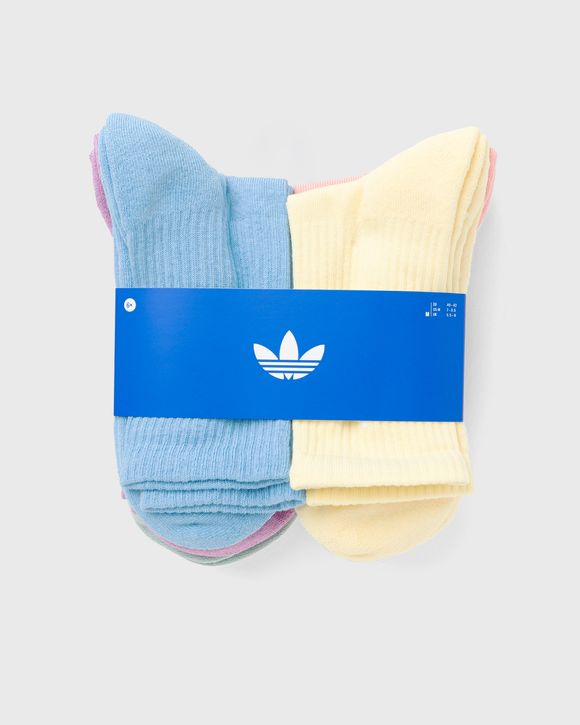 TREFOIL CREW SOCK CUSHION 6 PAIR PACK