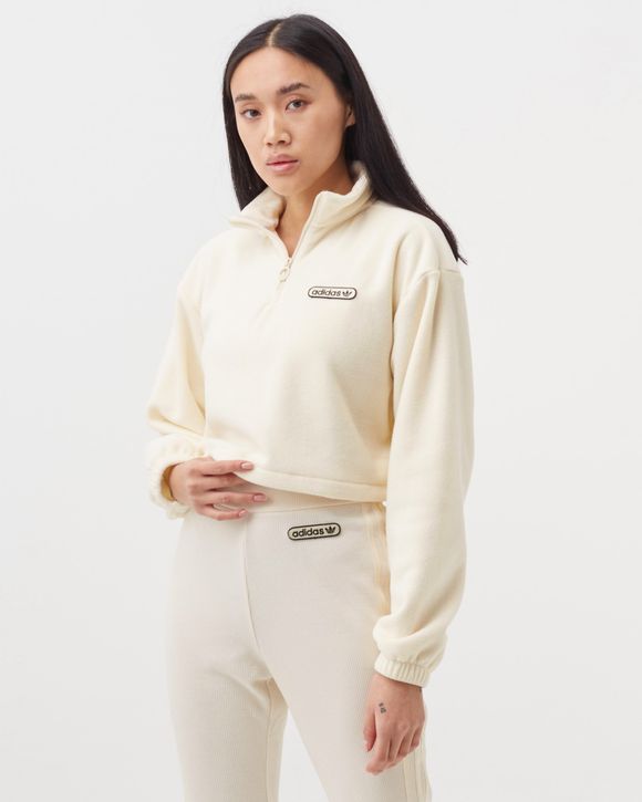 WMNS 1/4 ZIP CROPPED FLEECE