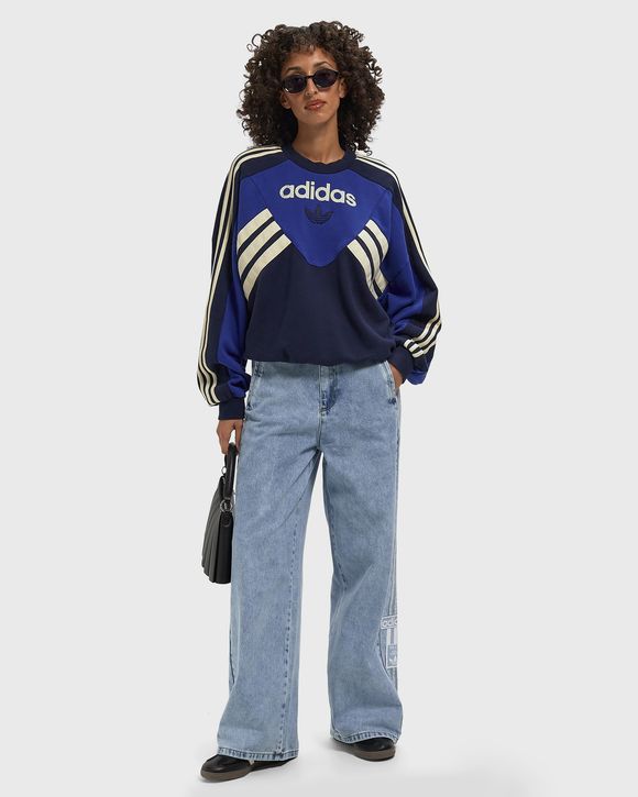 WMNS ADIBREAK MID RISE WIDE LEG DENIM PANT