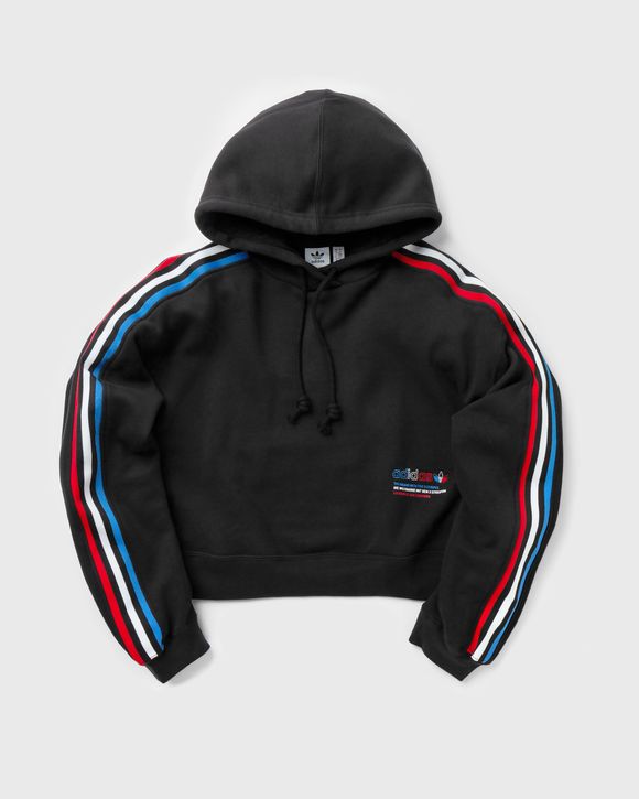 WMNS Adicolor Tricolor Trefoil Crop Hoodie