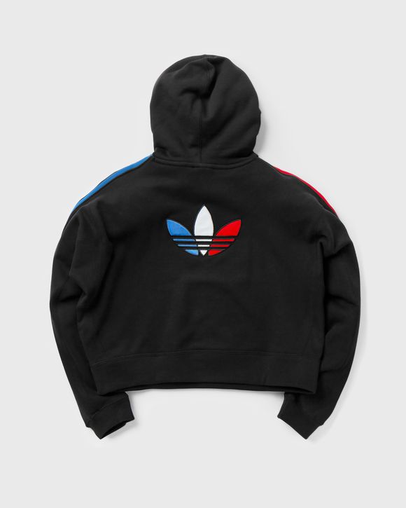 WMNS Adicolor Tricolor Trefoil Crop Hoodie
