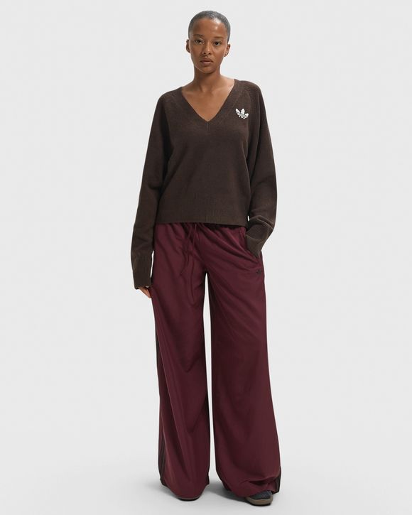 WMNS ESSENTIALS KNIT V-NECK SWEATSHIRT LONG SLEEVE