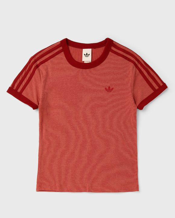 WMNS HEATHER 3-STRIPES CALI TEE