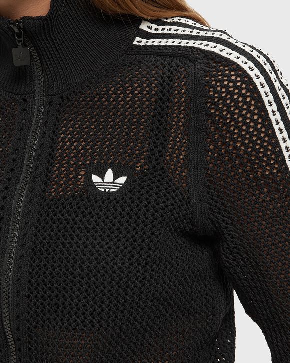 WMNS KNITTED CROCHET FIREBIRD TRACK TOP