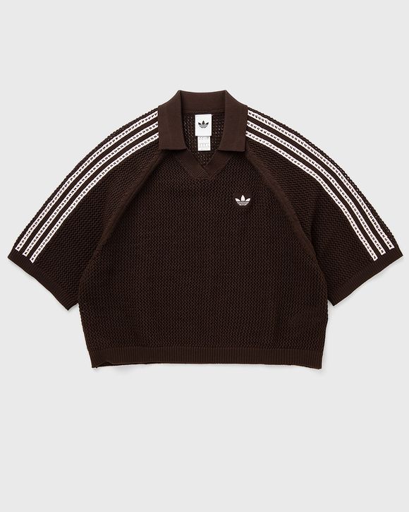 WMNS KNITTED CROCHET POLO