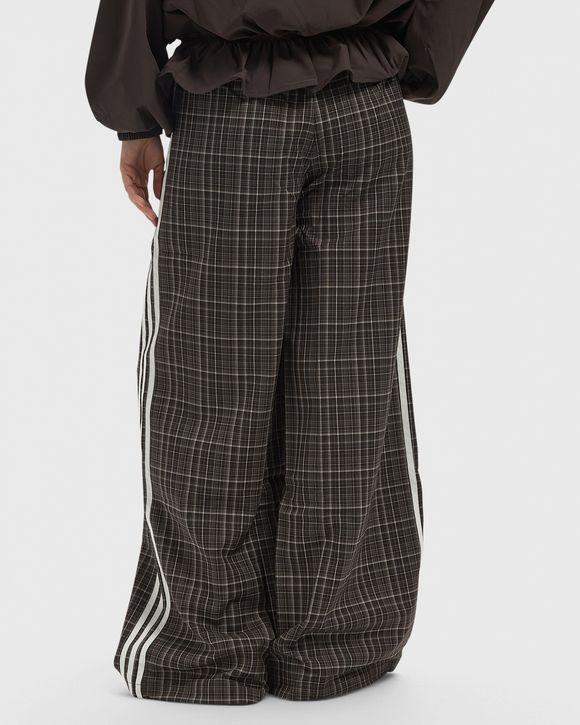 WMNS LOOSE CHECK TRACK PANTS