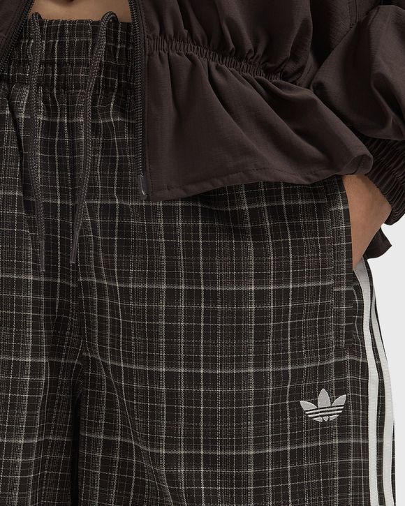 WMNS LOOSE CHECK TRACK PANTS