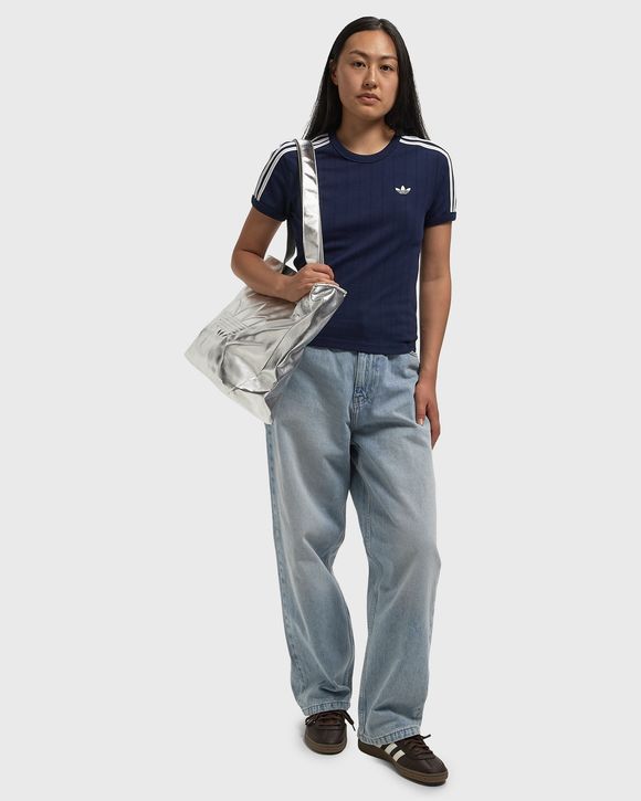 WMNS PINSTRIPE SHORT SLEEVE SLIM TEE