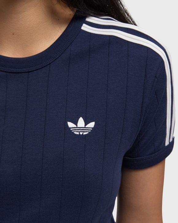 WMNS PINSTRIPE SHORT SLEEVE SLIM TEE