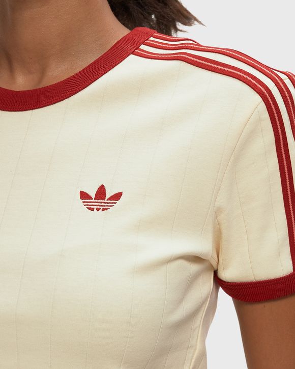 WMNS PINSTRIPE SHORT SLEEVE SLIM TEE