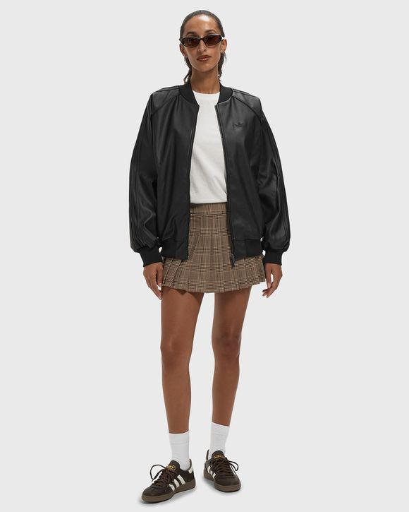 WMNS PLEATHER SST OVERSIZED TRACK TOP