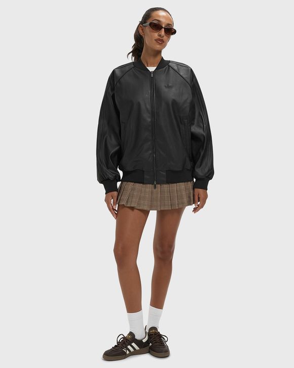 WMNS PLEATHER SST OVERSIZED TRACK TOP