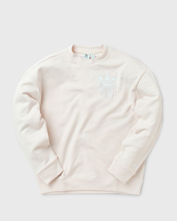 WMNS TREFOIL FRINGE EMBROIDERY SWEATSHIRT