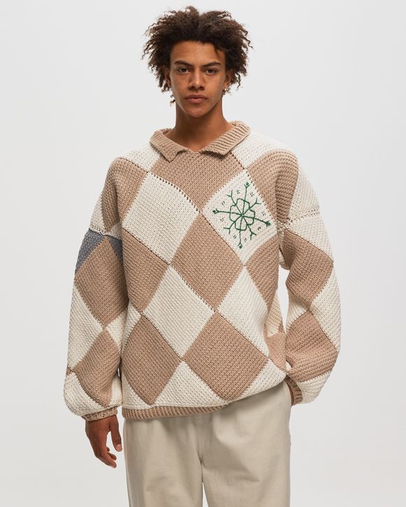 IOTA HAND KNITTED COLLAR JUMPER