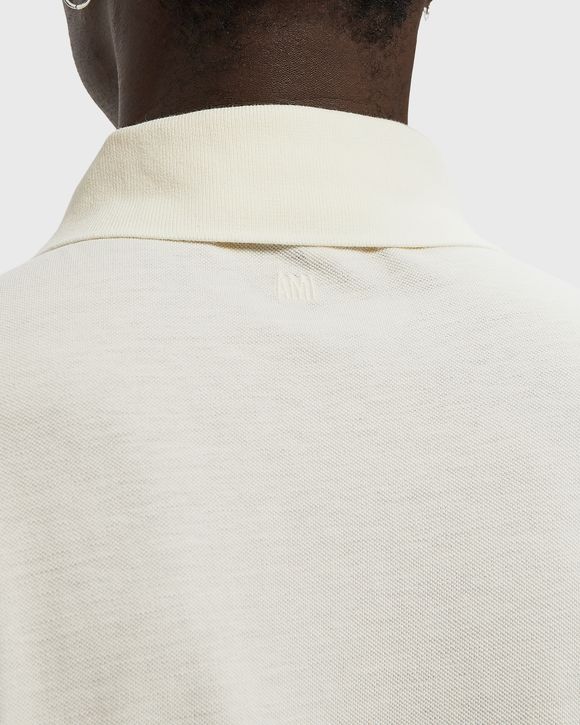 BOXY FIT POLO WITH AMI DE COEUR KNITTED PATCH