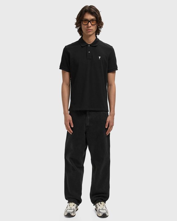 CONTRASTED AMI DE COEUR POLO SHIRT