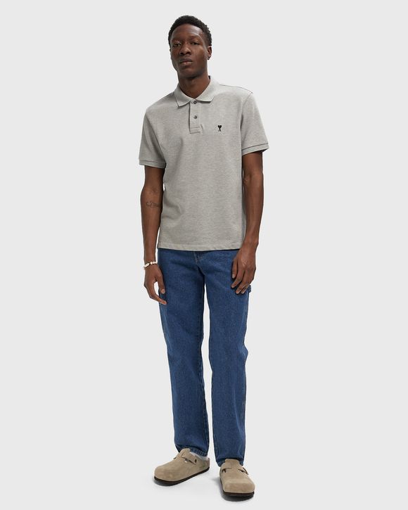 CONTRASTED AMI DE COEUR POLO SHIRT