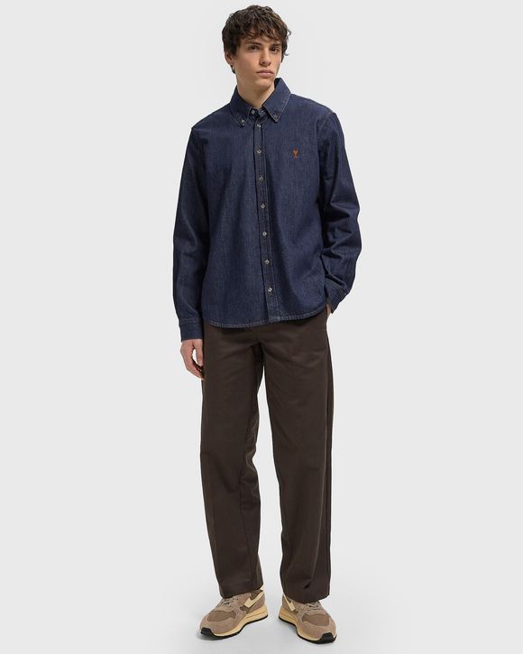 CONTRASTED AMI DE COEUR SHIRT