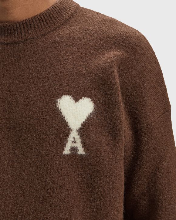 CREWNECK SWEATER WITH AMI DE COEUR