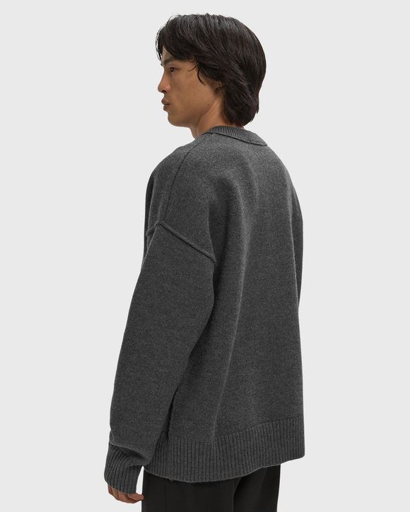 CREWNECK SWEATER WITH CONTRASTED AMI DE COEUR
