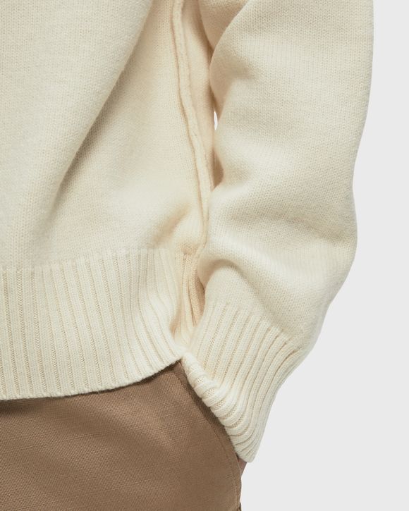CREWNECK SWEATER WITH CONTRASTED AMI DE COEUR