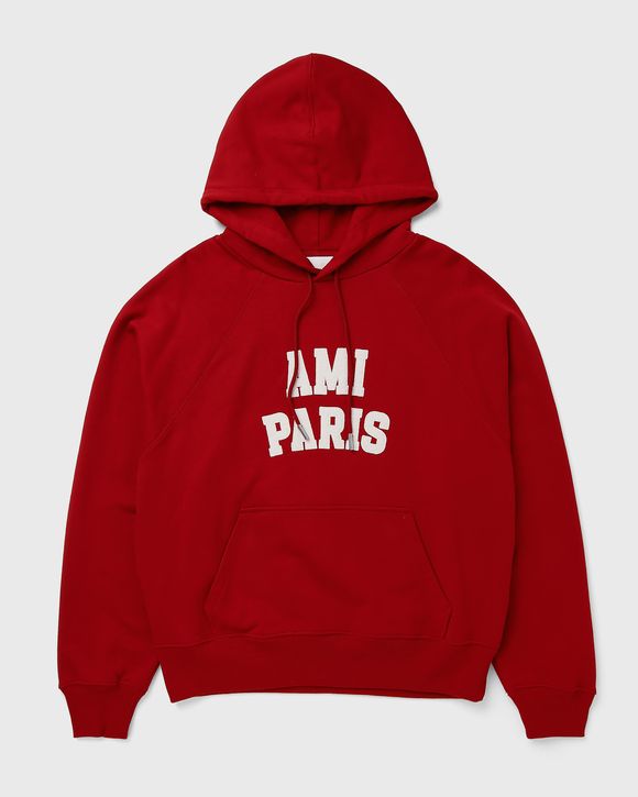 HOODIE WITH AMI PARIS FELT EMBROIDERY