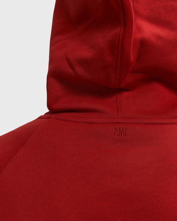 HOODIE WITH AMI PARIS FELT EMBROIDERY