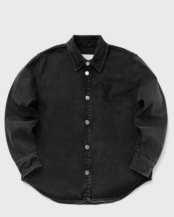 OVERSHIRT WITH KNITTED AMI DE COEUR